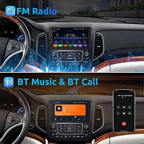 Mopect [2G+32G] 9 אינץ 'סטריאו לרכב DIN כפול עם Carplay Android Auto, 2 DIN 2.5D מסך מגע אנדרואיד תומך ברדיו